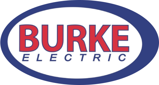 The logo of burke electric with transparent background